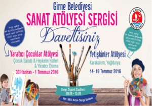 Girne Belediyesi nden Sanat Atlyesi Sergisi