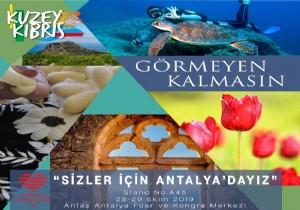 Bakan stel Antalya Turizm Fuarnda