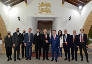Uluslararası Diplomatlar Birliğinden KKTC Cumhurbaşkanı Tatar a Ziyaret