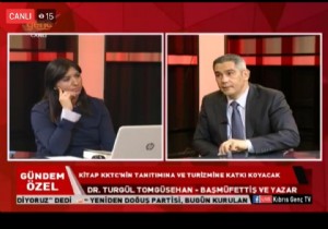 Yazar Turgl Tomgsehan Kbrs Gen Tv yaynnda Kitap Severlerle Bulutu