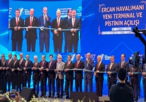 Bakan Erdoan n Katld Yeni Ercan Havalimanna grkemli tren