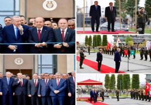 KKTC'de Bakan Erdoan'n Katlmyla Kbrs Trk Devleti Cumhuriyet Yerlekesi Trenle Ald